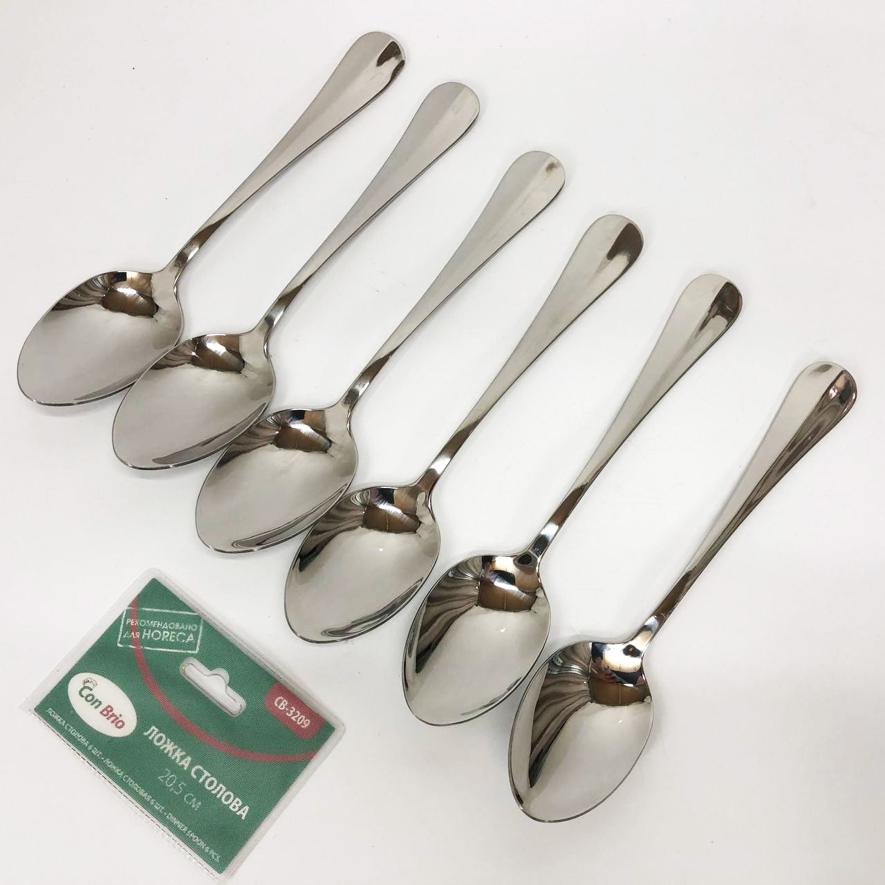 Набір столових ложок Con Brio CB-3209 20.5 см 6 шт