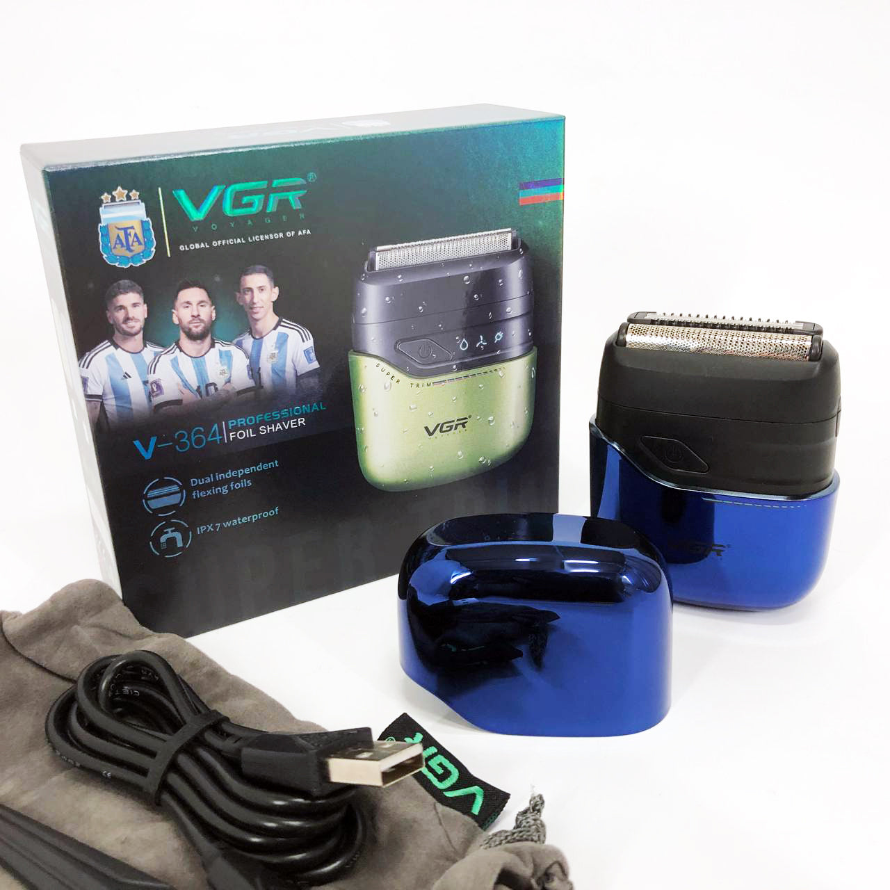 Электробритва VGR V-364 BLUE шейвер