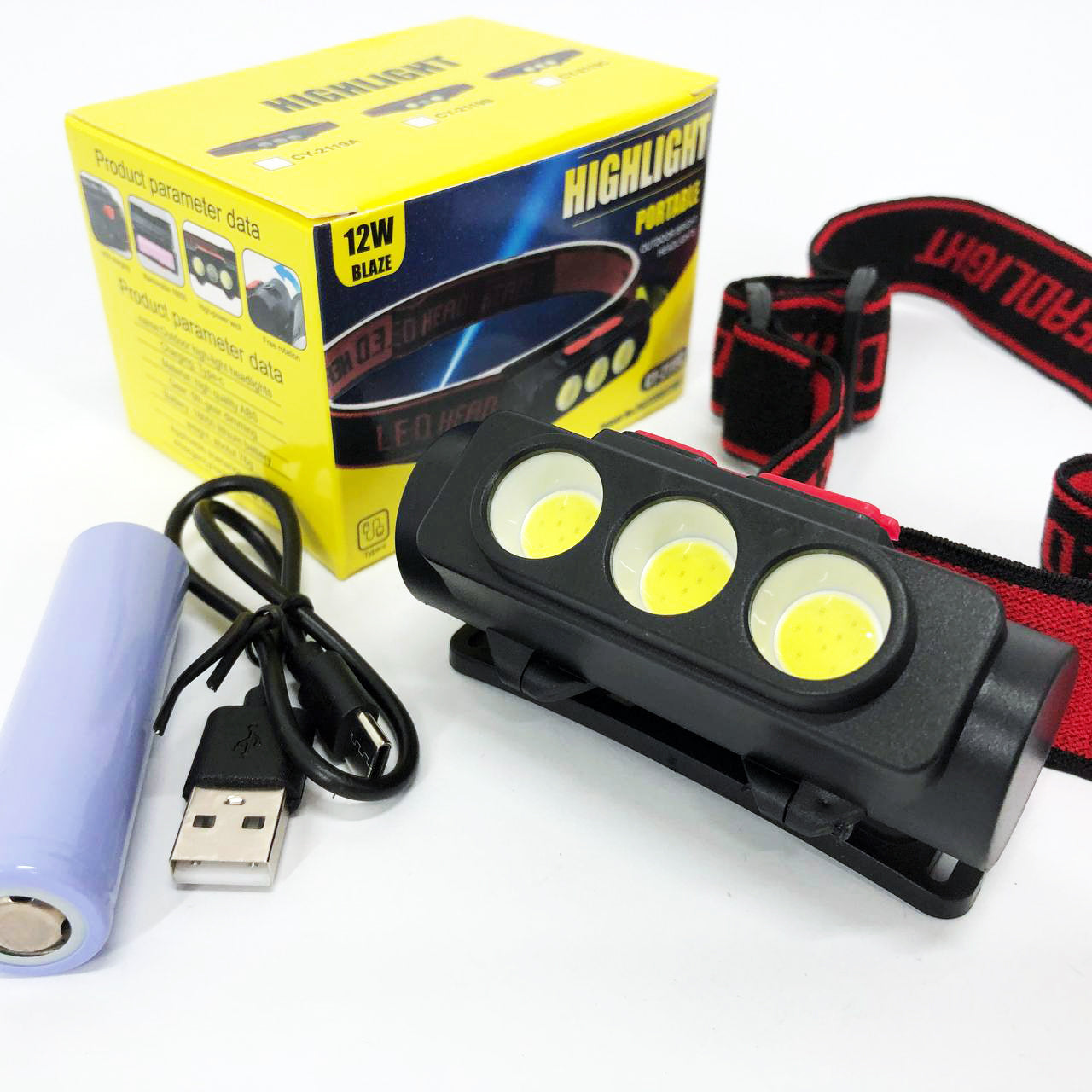 Фонарь налобный аккумуляторный PLD-2119C, Фонарик военный светодиодный налобный фонарик