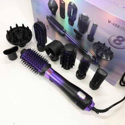 Фен-щетка стайлер VGR 8 в 1 V-488. Цвет: фиолетовый