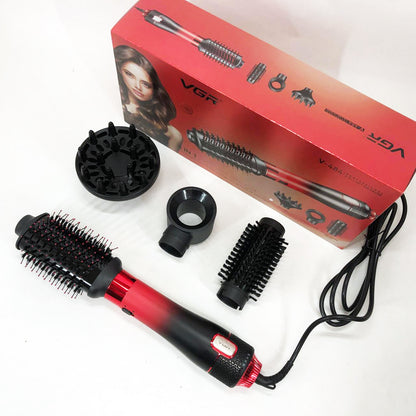 Фен-щітка стайлер VGR V-484 4 в 1. Колір: червоний