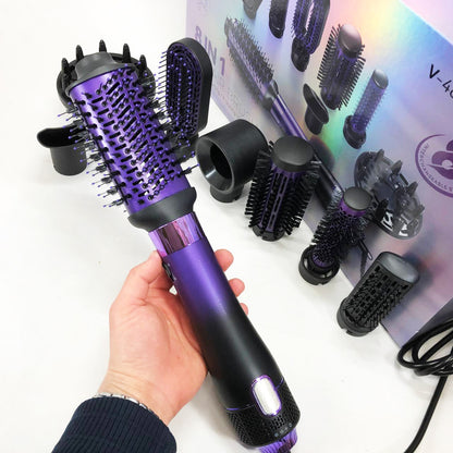 Фен-щетка стайлер VGR 8 в 1 V-488. Цвет: фиолетовый