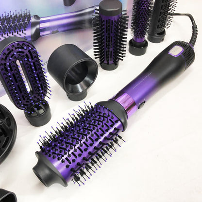 Фен-щетка стайлер VGR 8 в 1 V-488. Цвет: фиолетовый