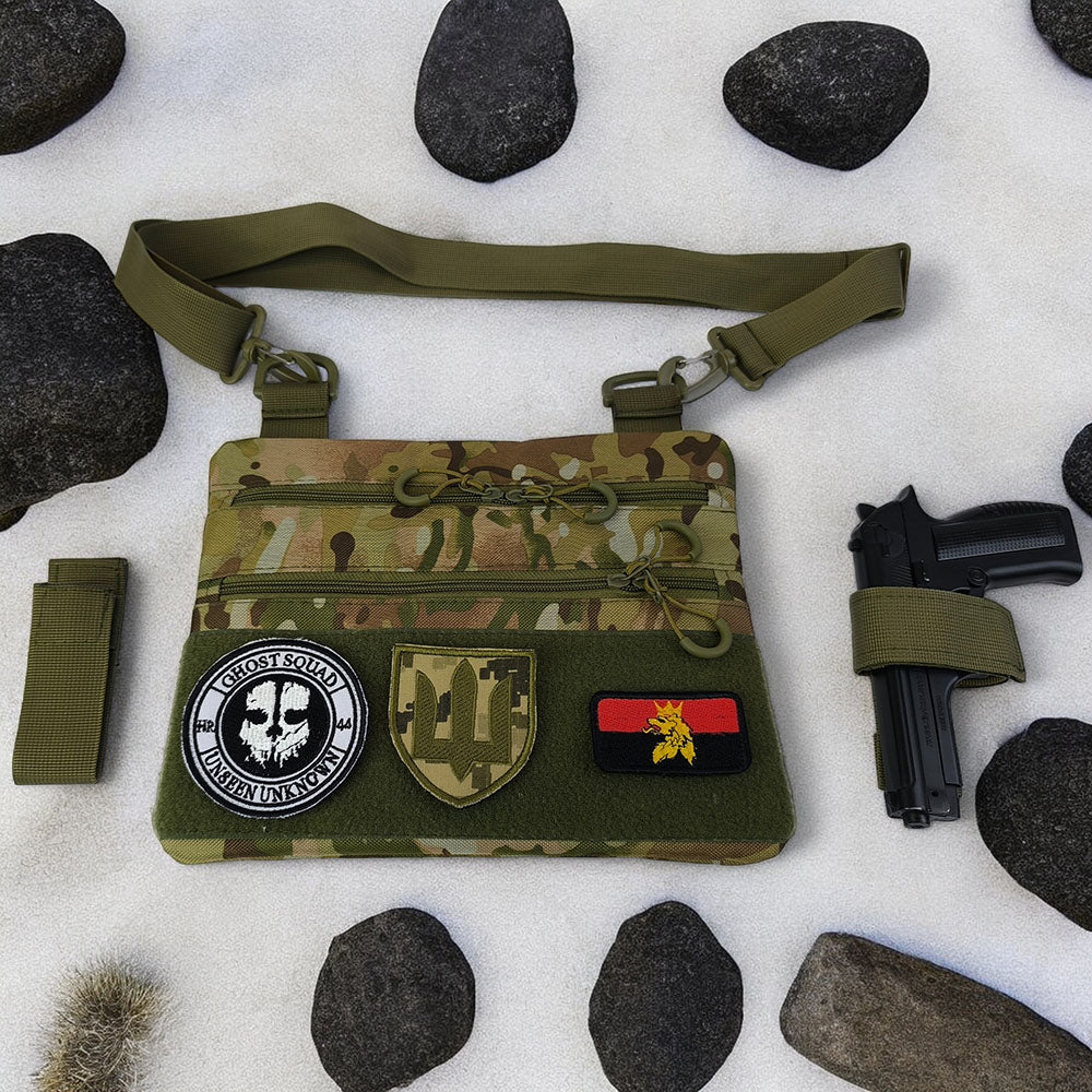 Мужская сумка тактическая нагрудная, Сумка через плечо военная, Тактический рюкзак через плечо