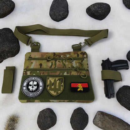 Нагрудная сумка тактическая тканевая, Рюкзак ВСУ, Сумка ВСУ, Армейская сумка через плечо