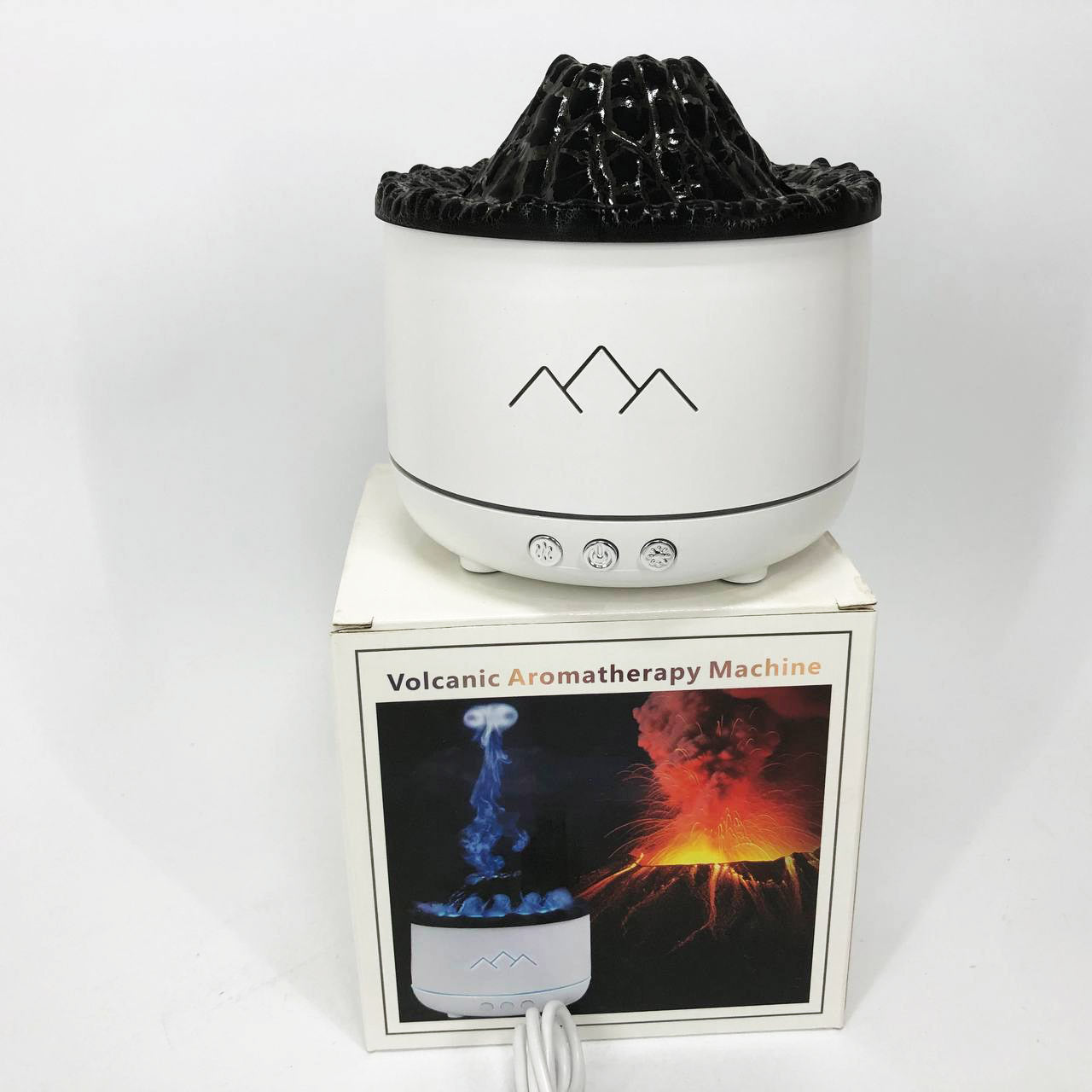 Увлажнитель воздуха Вулкан с эффектом пламени и подсветкой увлажнитель-ночник Аромадиффузор с подсветкой