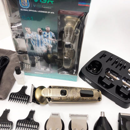 Набор для стрижки VGR 6 в 1 V-095, 16 насадок,  Многофункциональная аккумуляторная машинка для стрижки