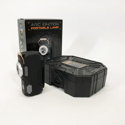 Багатофункціональний армійський ліхтар D50-SMD - індикація заряду, запальничка. Колір: чорний