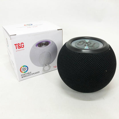 Беспроводная мощная колонка TG337 с Bluetooth, RGB-подсветкой и радио. Цвет: черный