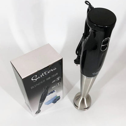 Блендер Suntera HB-701B 500 Вт, 2 режима скорости, ножка нержавеющая сталь, блендер переносной