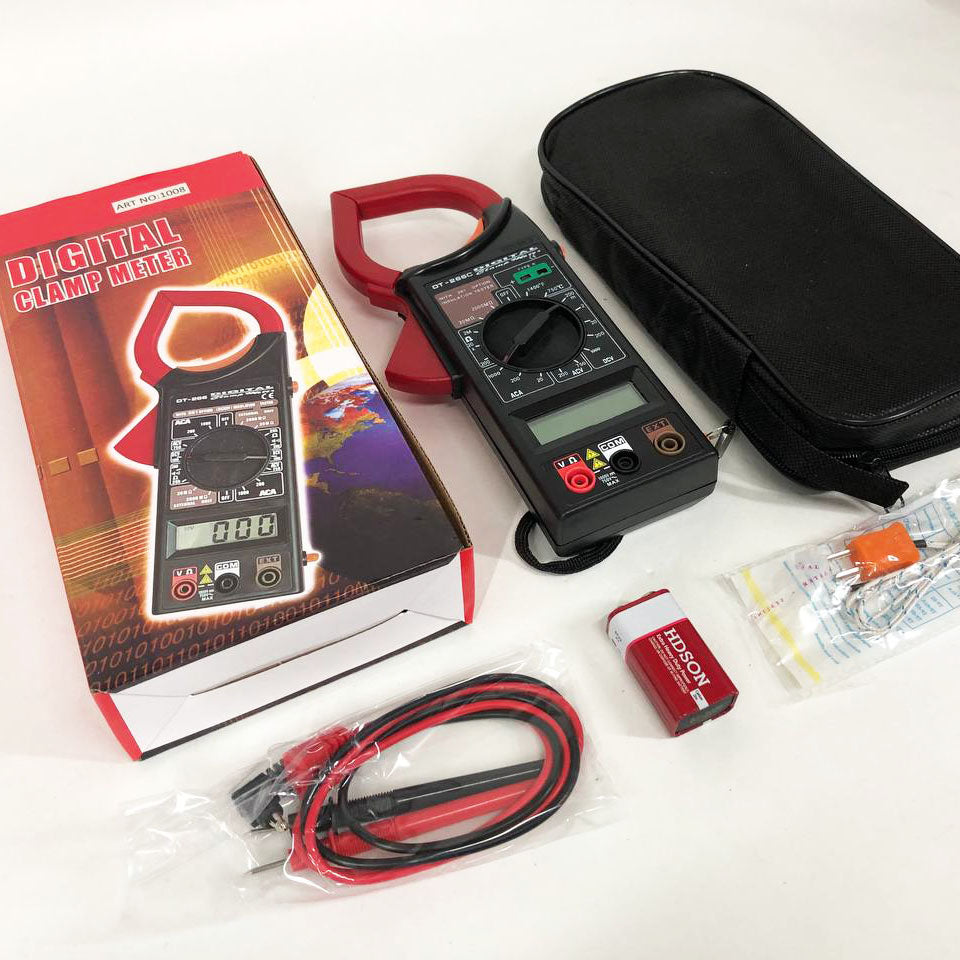 Цифровой Мультиметр DT 266C DIGITAL Токовые клещи мультитестер тестер, Тестер для электрика