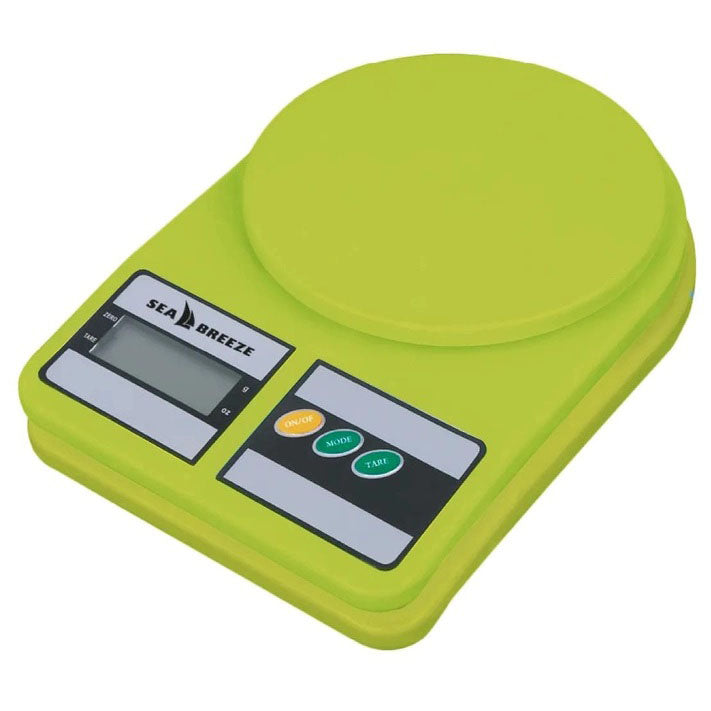 Весы кухонные SeaBreeze SB-073, Электрические кухонные весы, Точные кухонные весы. Цвет: зеленый