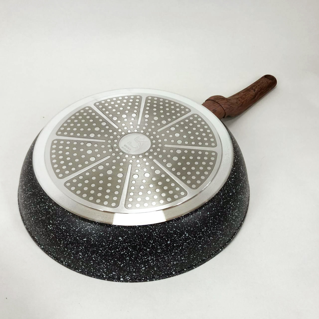 Сковорода Well Done WD-1038N с покрытием Marble Stone 28 см, сковорода с индукционным дном