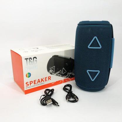 Bluetooth-колонка TG657 с RGB подсветкой 1500 mAh, музыкальные колонки для улицы. Цвет: синий