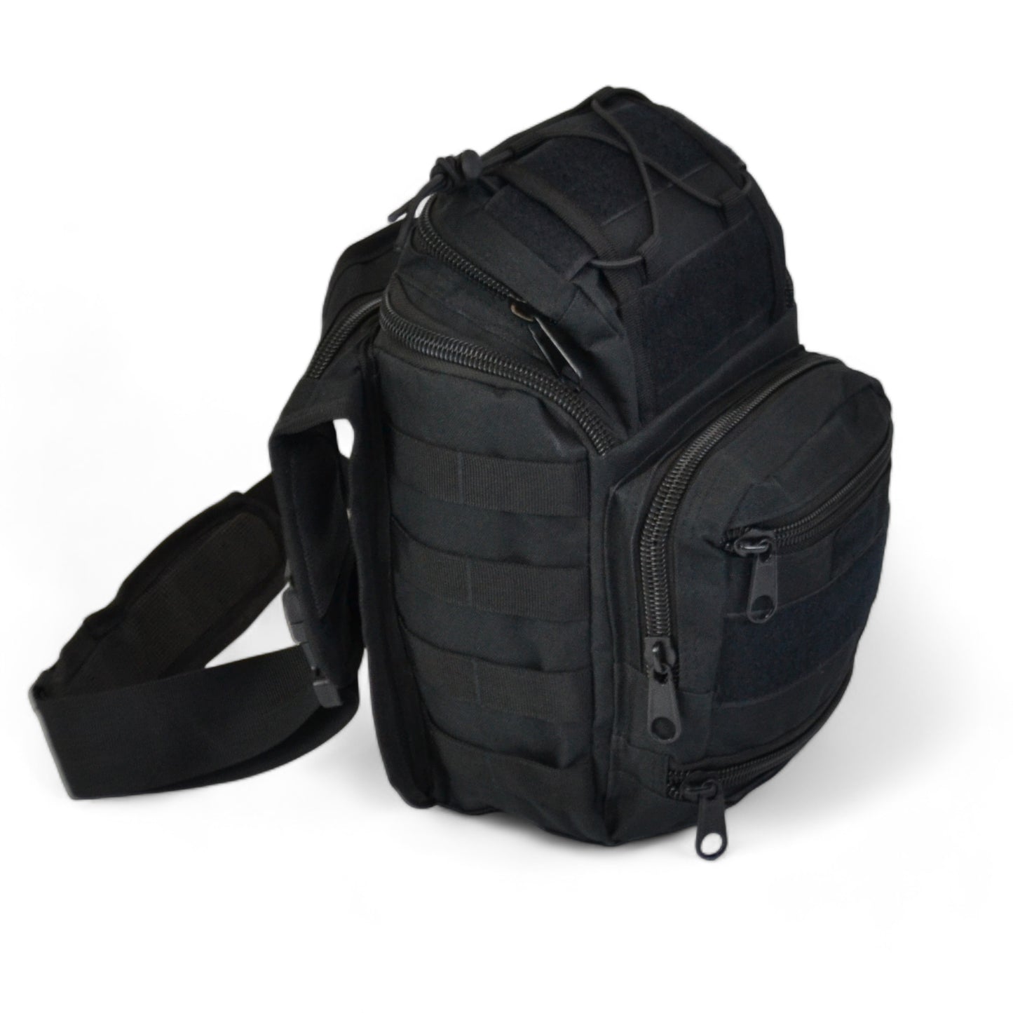 Тактична сумка чорна через плече військова велика нагрудна сумка ВСУ сумка універсальна армійська