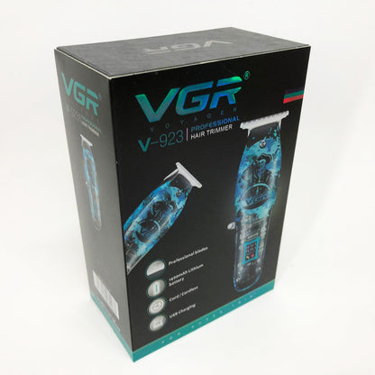 Триммер для волос и бороды профессиональный VGR V-923 аккумуляторный с LED-индикатором