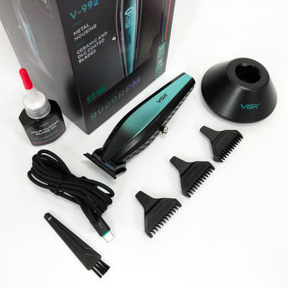 Машинка для стрижки волос с мощным мотором XPRO VGR V-992 с насадками 1-2-3 мм