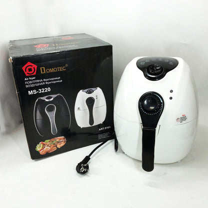 Аерофритниця Мультипіч Аерогриль Domotec MS-3220 1300W 4,5 л Безмасляна з Таймером. Колір: білий