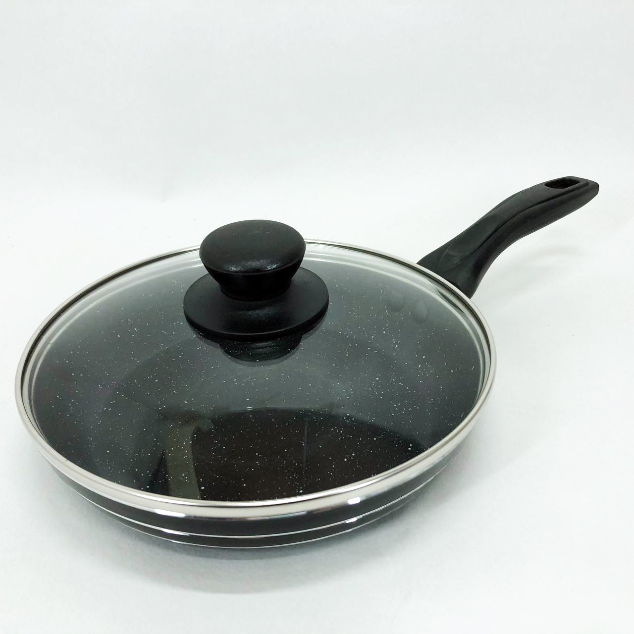 Сковорода с крышкой и антипригарным покрытием UNIQUE UN-5162 20 см, Сковорода фирменная для приготовления