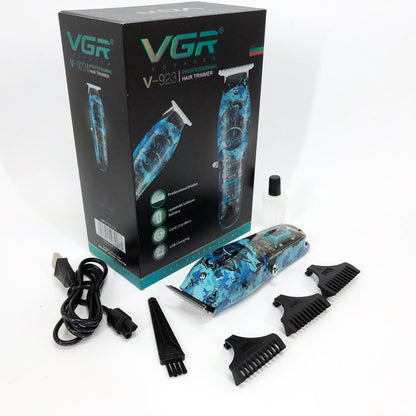 Триммер для волос и бороды профессиональный VGR V-923 аккумуляторный с LED-индикатором