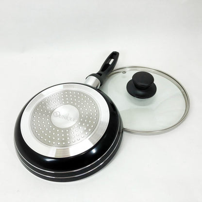 Сковорода с крышкой и антипригарным покрытием UNIQUE UN-5162 20 см, Сковорода фирменная для приготовления