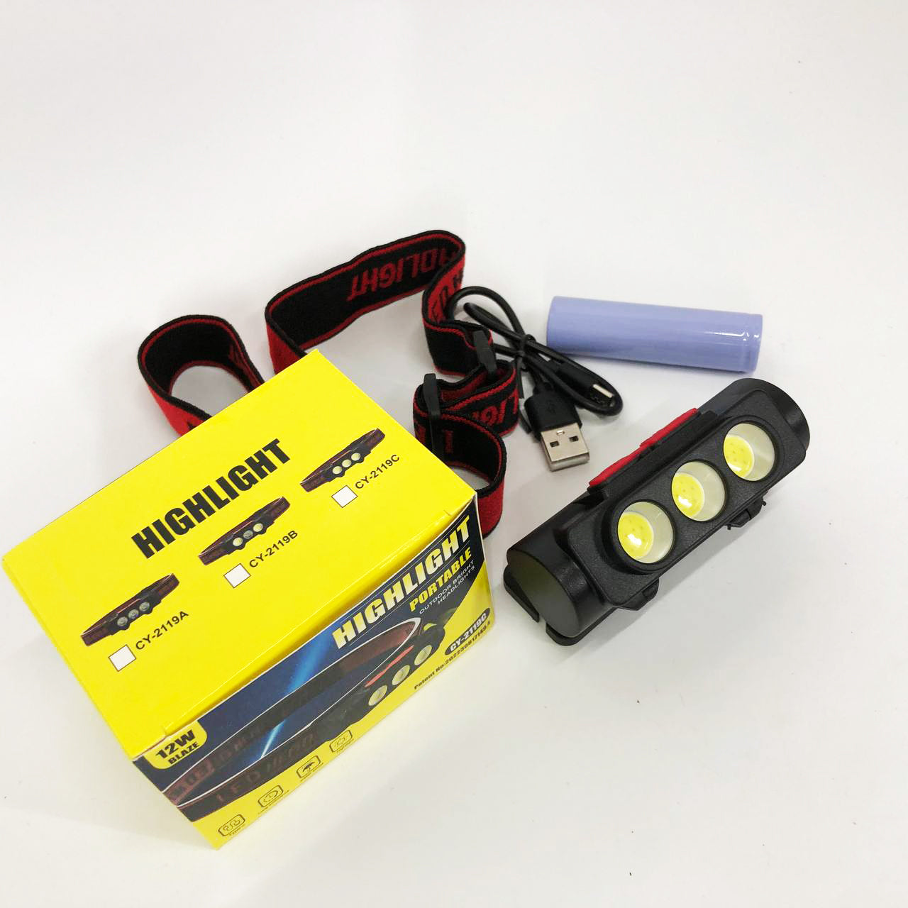 Фонарь налобный аккумуляторный PLD-2119C, Фонарик военный светодиодный налобный фонарик