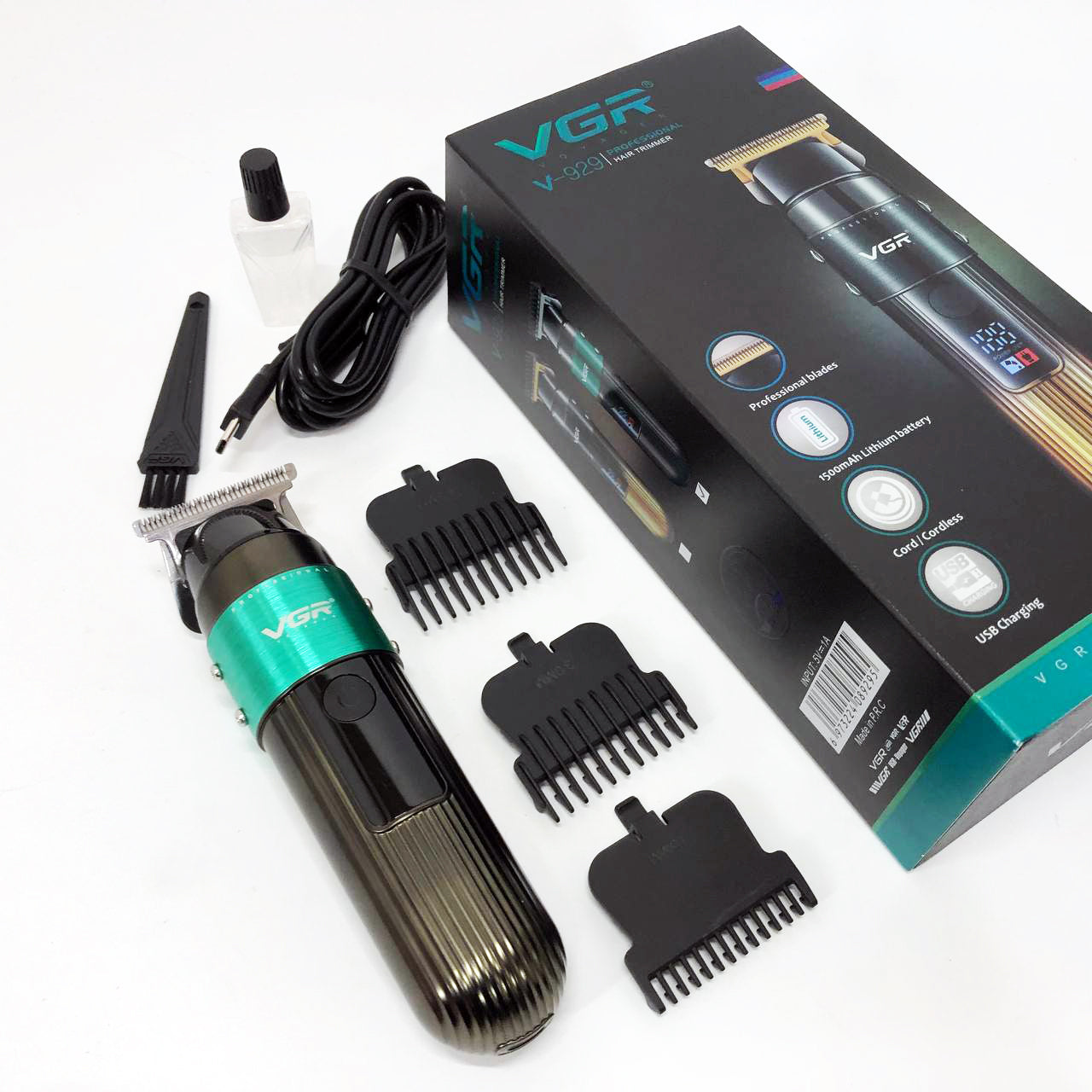 Машинка для стрижки волос VGR V-929 аккумуляторная, Машинка для стрижки волос домашняя