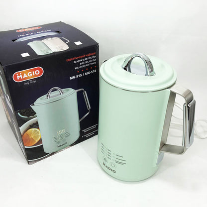 Электрочайник Magio MG-515, 1.5 л, 1500 Вт, с двойными стенками и регулировкой температуры