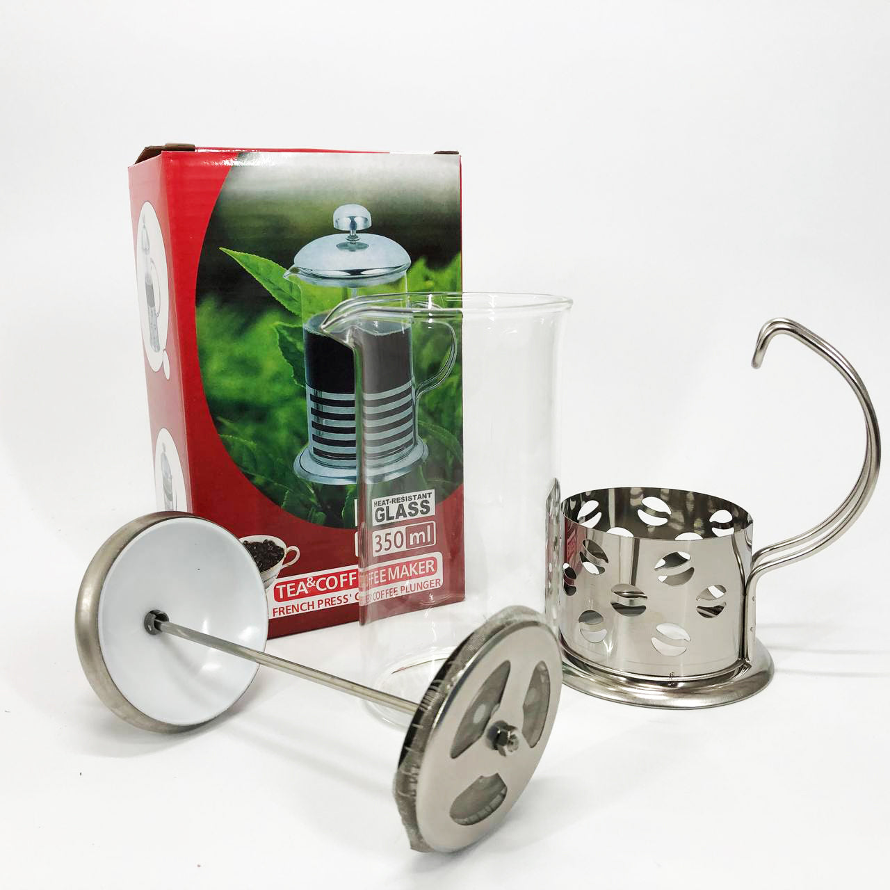 Заварник френч-пресс Unique UN-1151 0.35 л, Колба Френч для чая, Френч-пресс для крепкого кофе