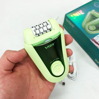 Эпилятор VGR 2 в 1 V-758. Цвет: зеленый