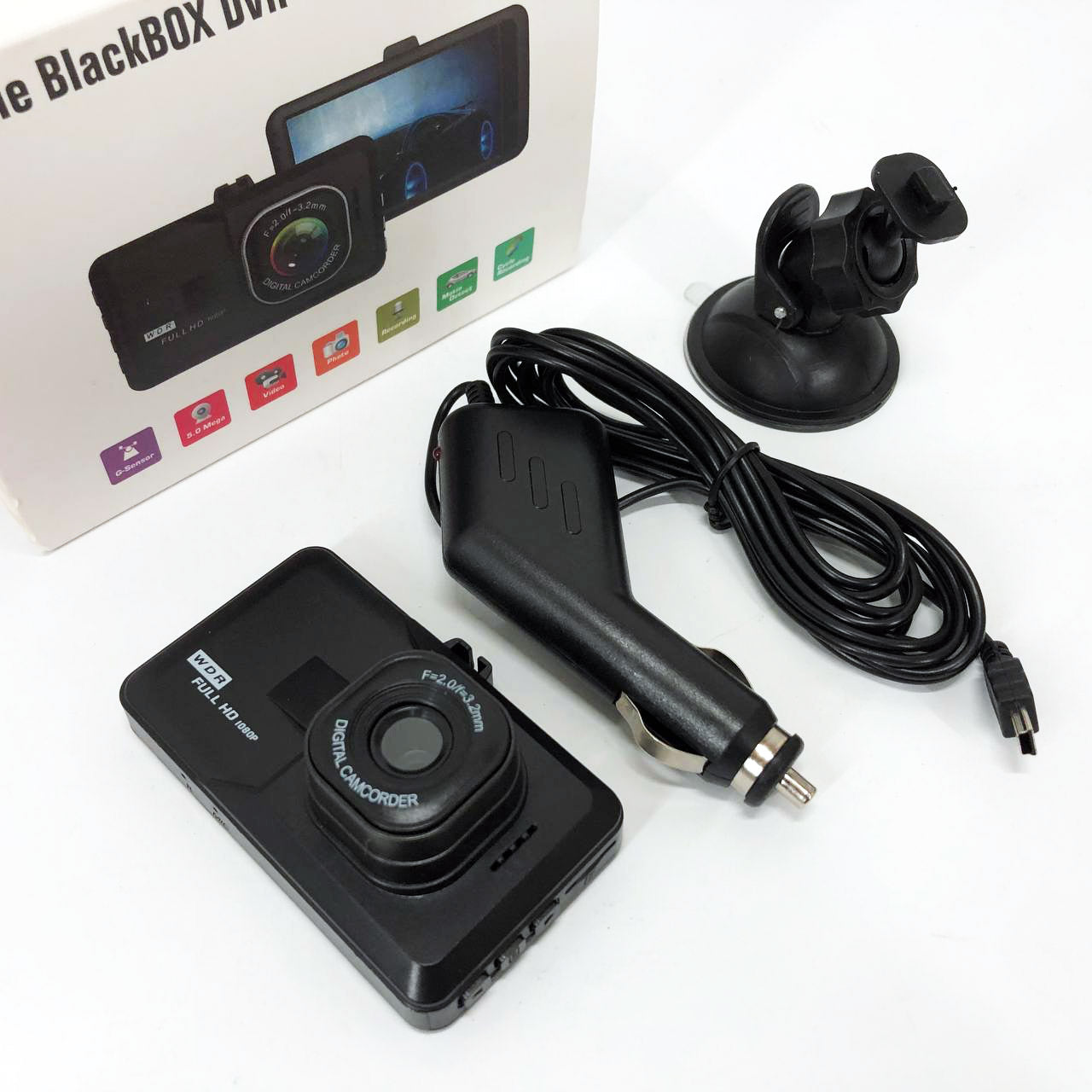 Автомобильный видеорегистратор 626-2, LCD 3, Angel Lens, 1080P Full HD, металлический корпус