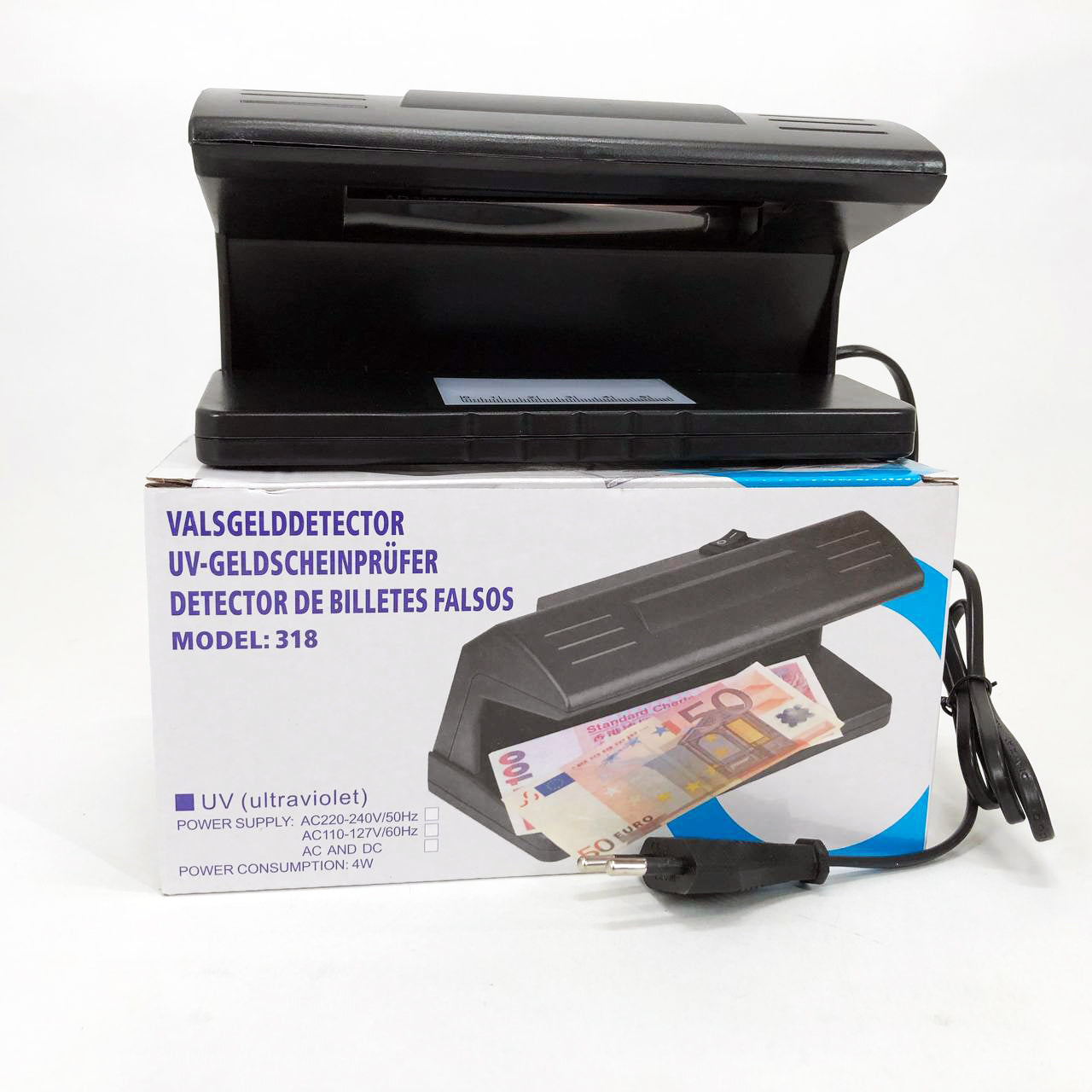 Детектор валют ультрафиолетовый Counterfeit Money Detector UV Ultraviolet Light 318