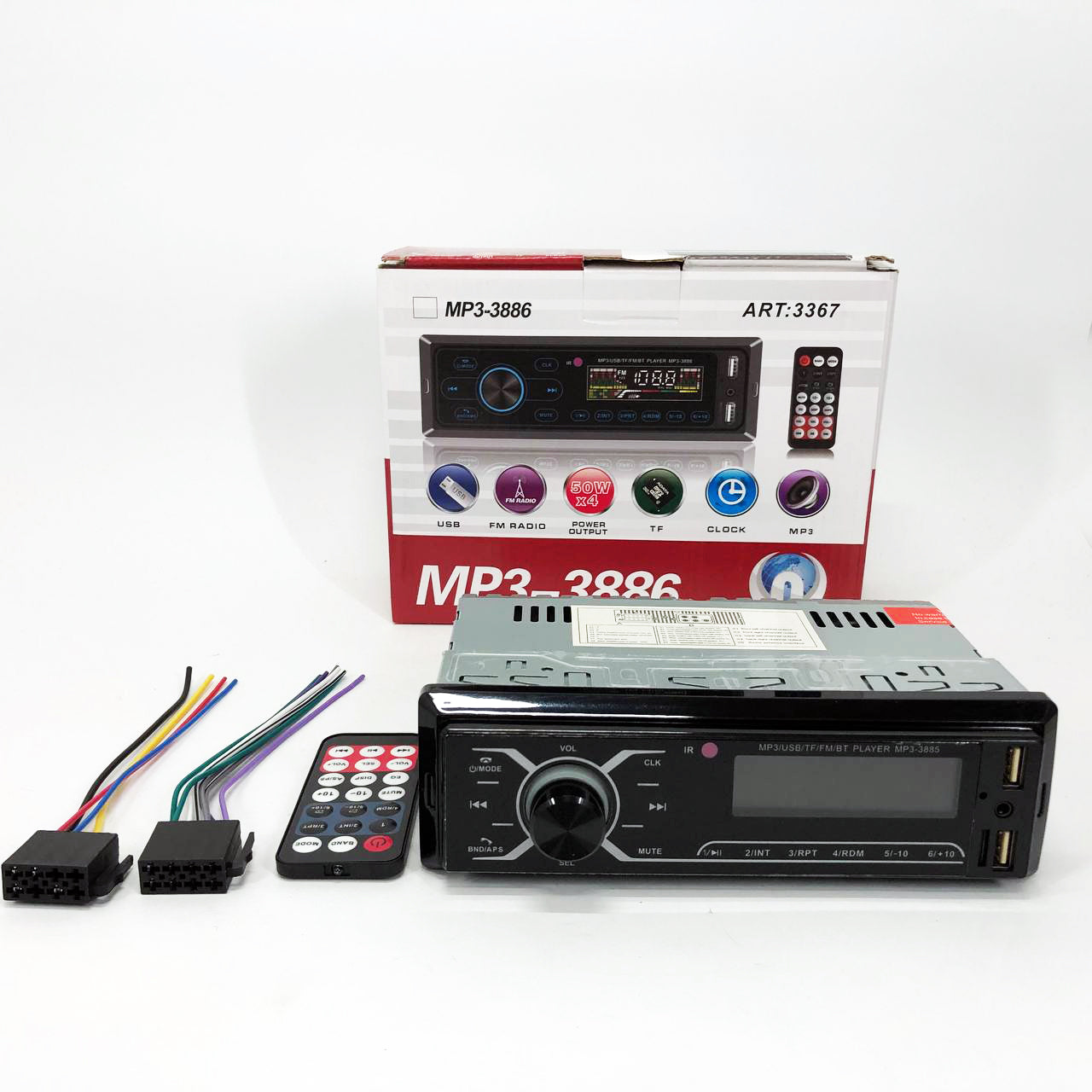 Автомобильная магнитола MP3-3885 ISO 1DIN с сенсорным дисплеем, Бюджетная автомагнитола 1 din