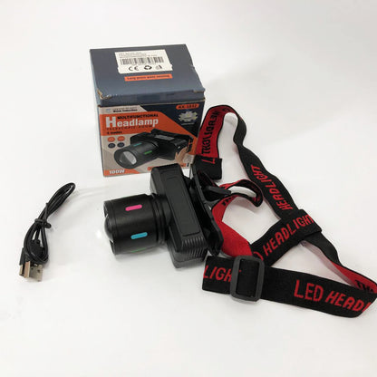 Фонарь налобный KX-1832-TG, Мощный фонарь для рыбалки, Фонарик на голову для домашних работ