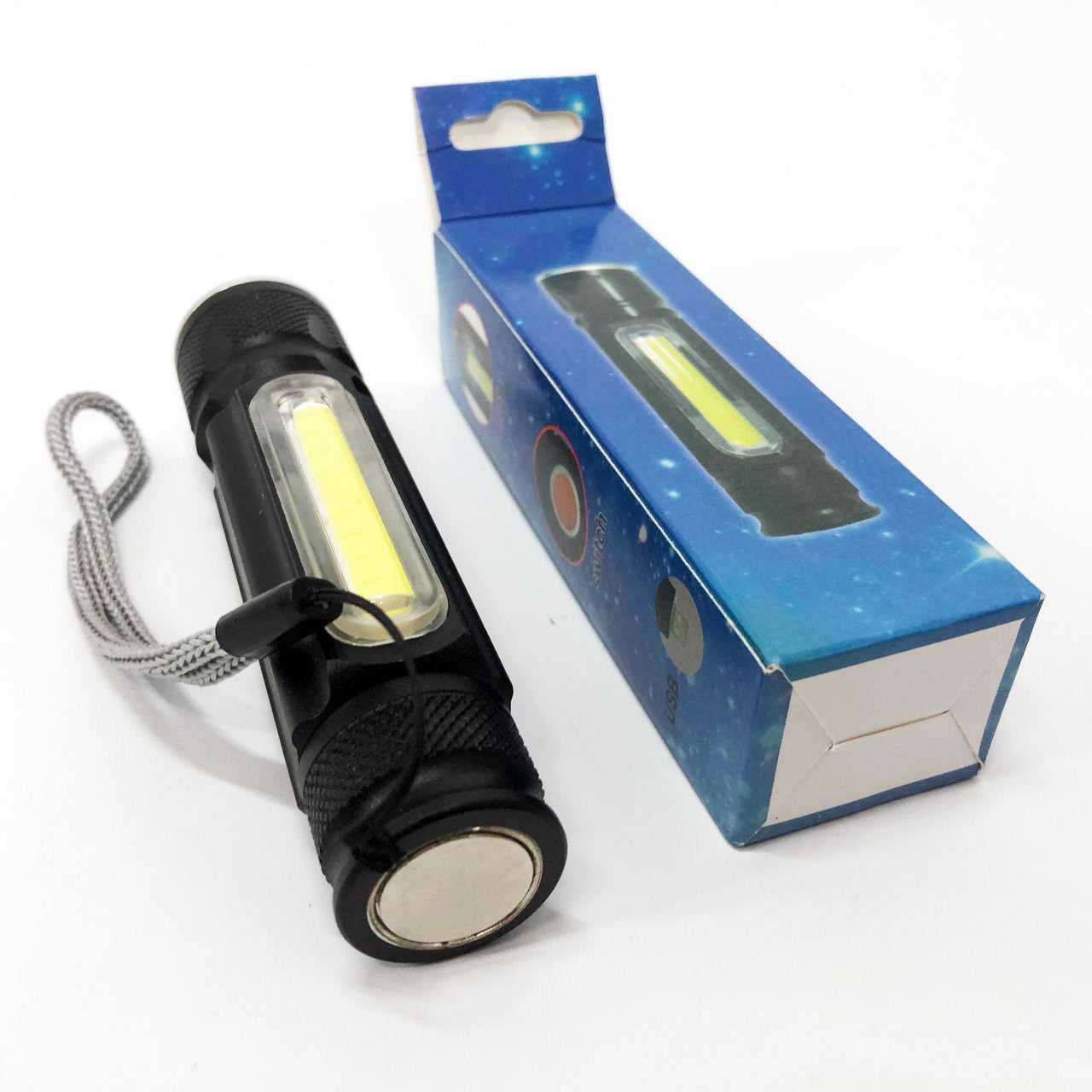 Фонарик портативный светодиодный Police BL-516/616-T6-COB с USB-зарядкой, магнитом и функцией зума