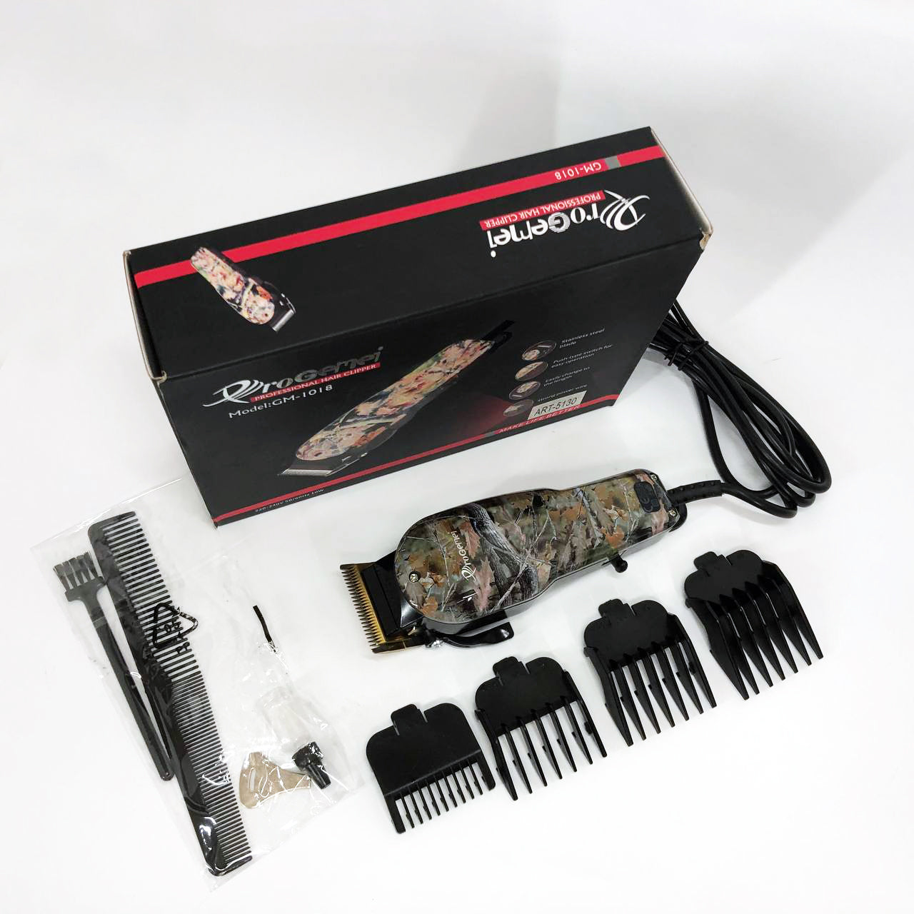 Профессиональная машинка для стрижки волос GEMEI GM-1018, Стильная машинка для стрижки, Тример для бороды