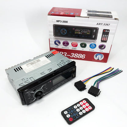 Автомобильная магнитола MP3-3885 ISO 1DIN с сенсорным дисплеем, Бюджетная автомагнитола 1 din