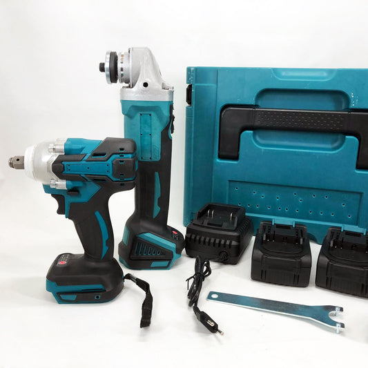 Набор 2 в 1 шуруповёрт + гайковёрт в чемодане 2 аккумулятора