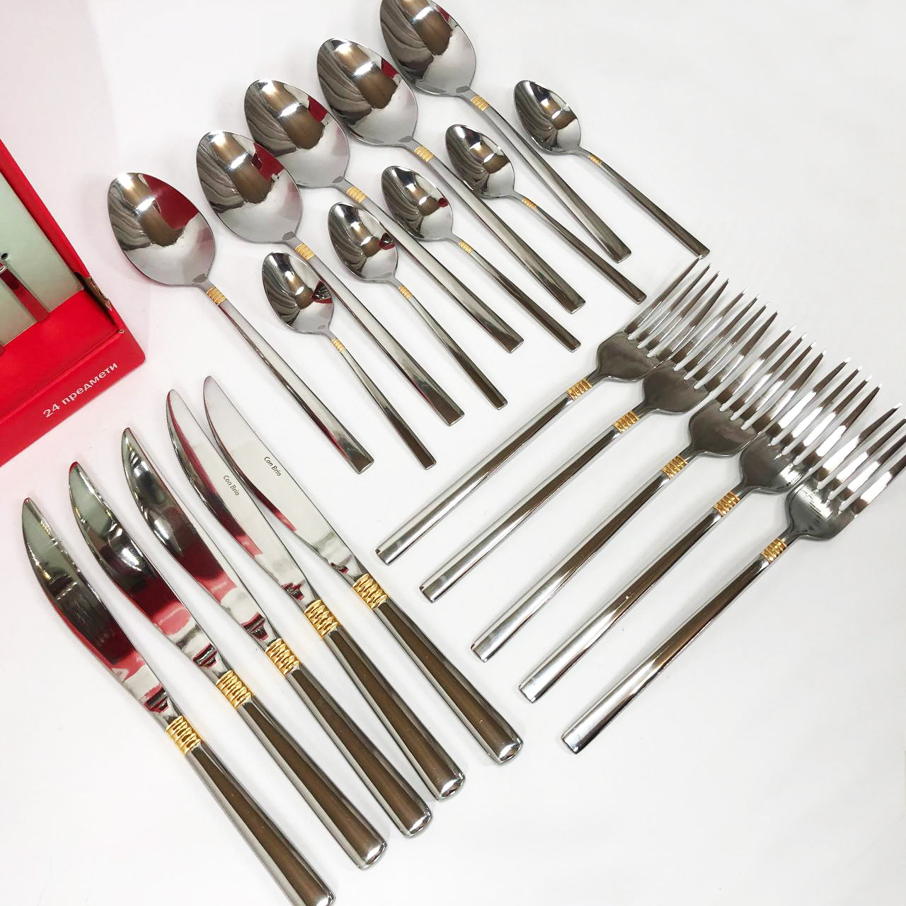 Набір столових приладів 24 предметів Con Brio CB-3912