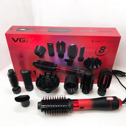 Фен-щітка стайлер VGR V-484 4 в 1. Колір: червоний