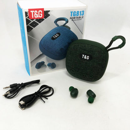 Колонка-Bluetooth с наушниками TG813. Цвет: зеленый