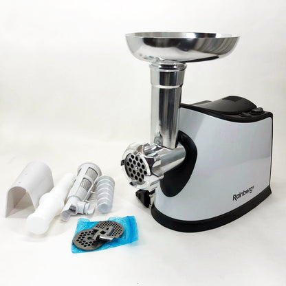 Электромясорубка с соковыжималкой Rainberg RB-674 3000W, электромясорубка для шинковки, мощная мясорубка