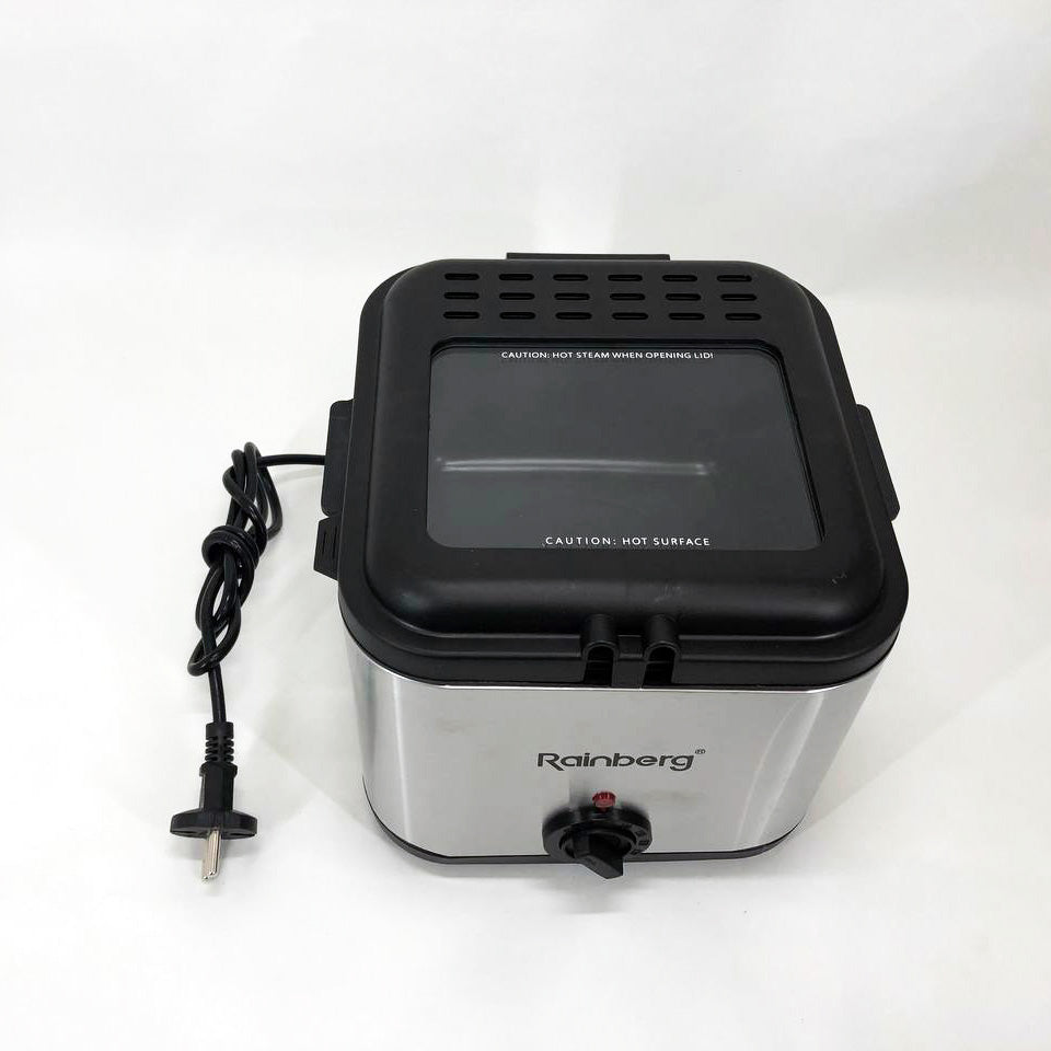 Фритюрница для дома Rainberg RB-2219 с терморегулятором и съемной чашей электрофритюрница мини фритюрница