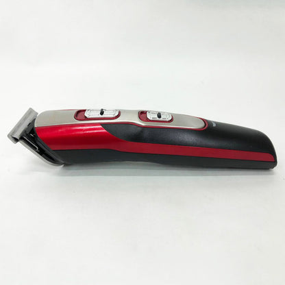 Машинка для стрижки 10в1 GEMEI GM-592, окантовочная машинка, подстригательная машинка. Цвет: красный