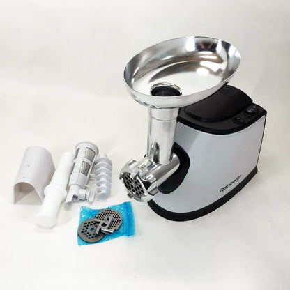 Электромясорубка с соковыжималкой Rainberg RB-674 3000W, электромясорубка для шинковки, мощная мясорубка