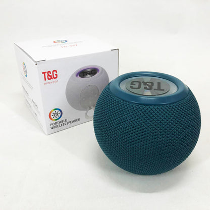 Беспроводная мощная колонка TG337 с Bluetooth, RGB-подсветкой и радио. Цвет: синий