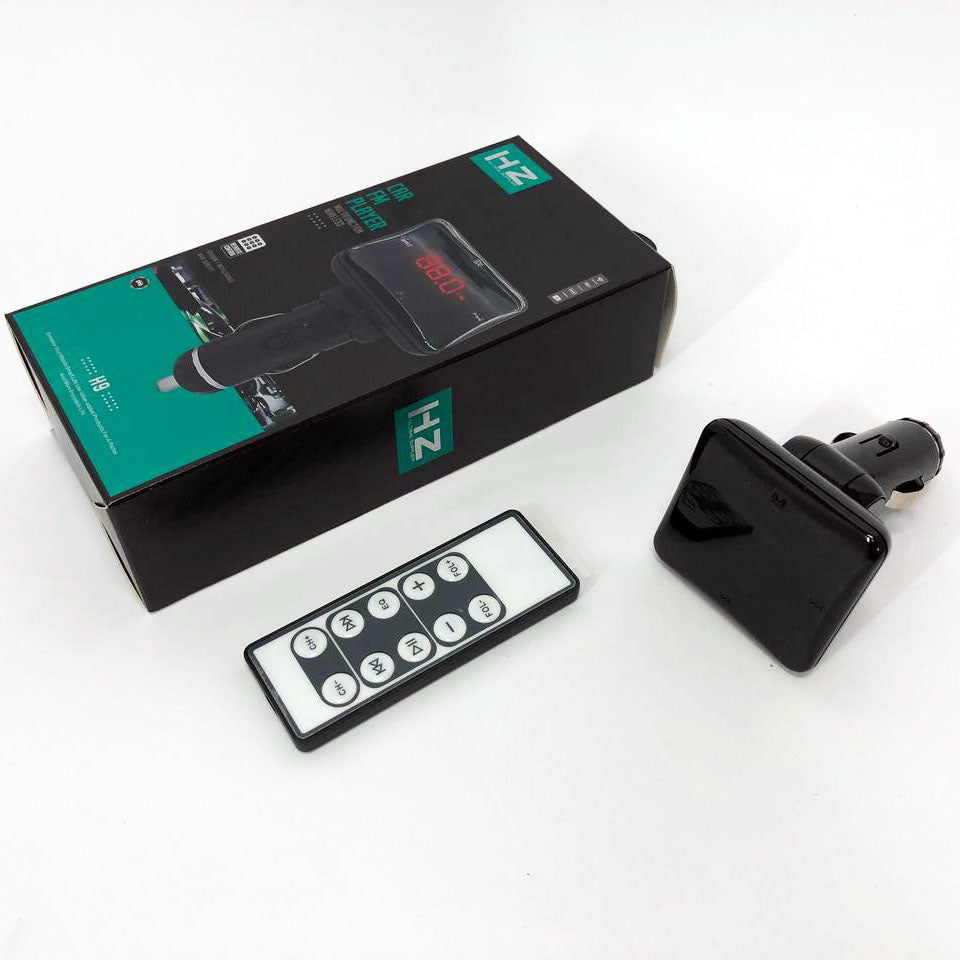 Трансмиттер FM-модулятор HZ H9, Фм модулятор блютуз в машину, Автомобильный плеер