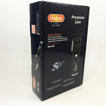 Машинка для стрижки волос MAGIO MG-186, электромашинка для волос, машинка для стрижки мужская