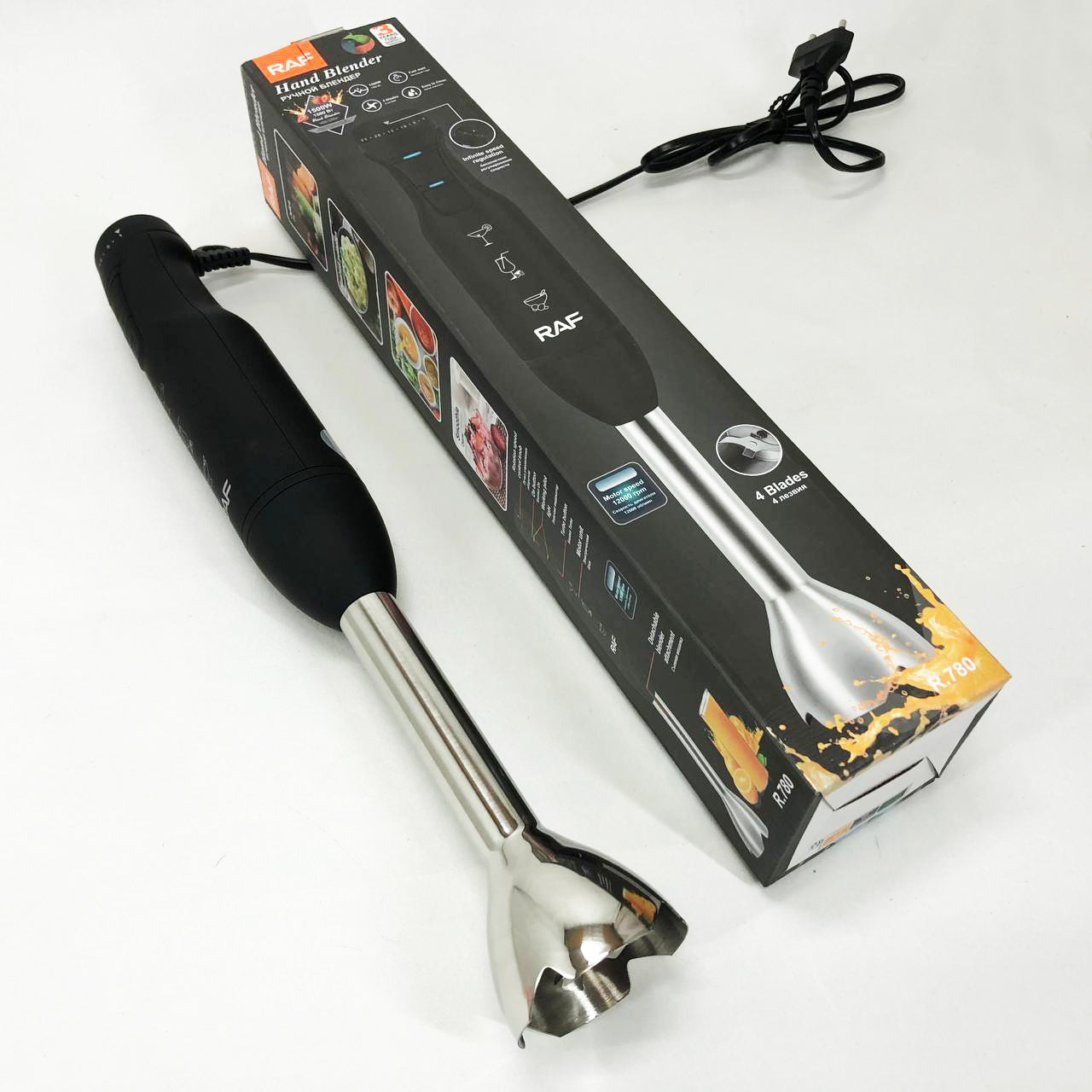 Погружной ручной блендер RAF R.780 1500 Вт