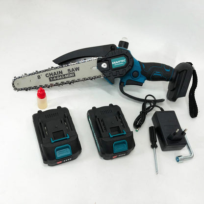 Аккумуляторная цепная мини пила 20 см в кейсе Krafftec (36V 4 Ач) + 2 аккумулятор и индикатором заряда